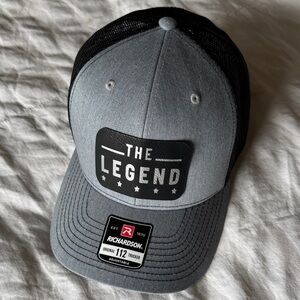 Richardson The Legend Gray & Black Trucker Hat